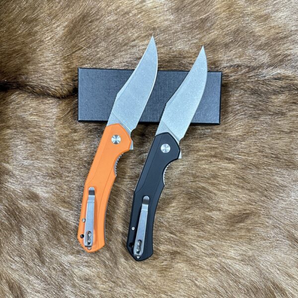 2025 D2 Steel Bowie EDC Pocket Knife with G10 Handle Liner Lock Multi-function Sports Folding Blade Knife with Belt Clip - Image 6