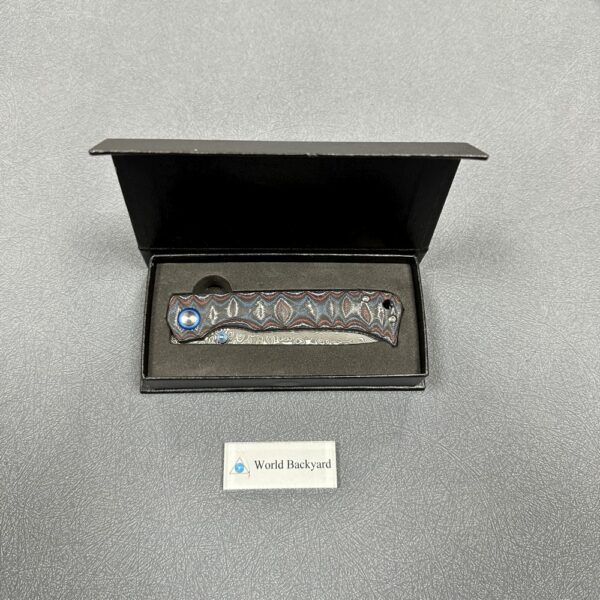 Damascus Steel Tactical Folding Knife - Image 2