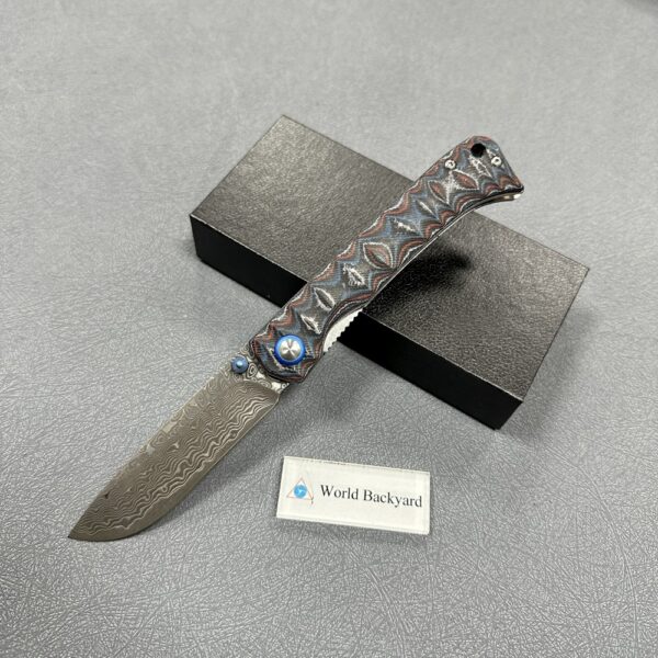 Damascus Steel Tactical Folding Knife