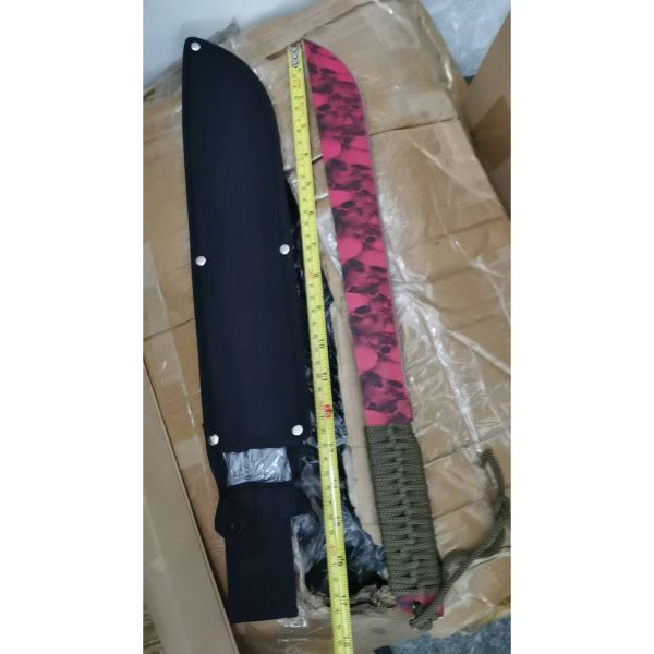 12.5 Inch Machete Red Skull