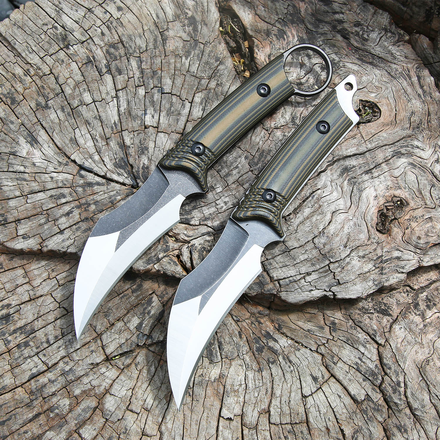 Camping Fixed Blade Knife D2 Steel Full Tang EDC Tool - Image 5
