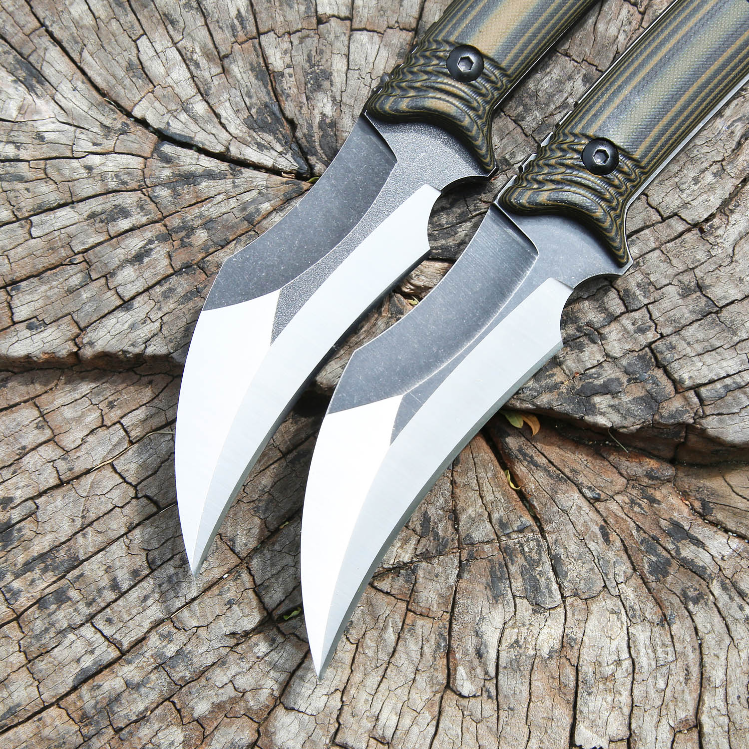 Camping Fixed Blade Knife D2 Steel Full Tang EDC Tool - Image 3