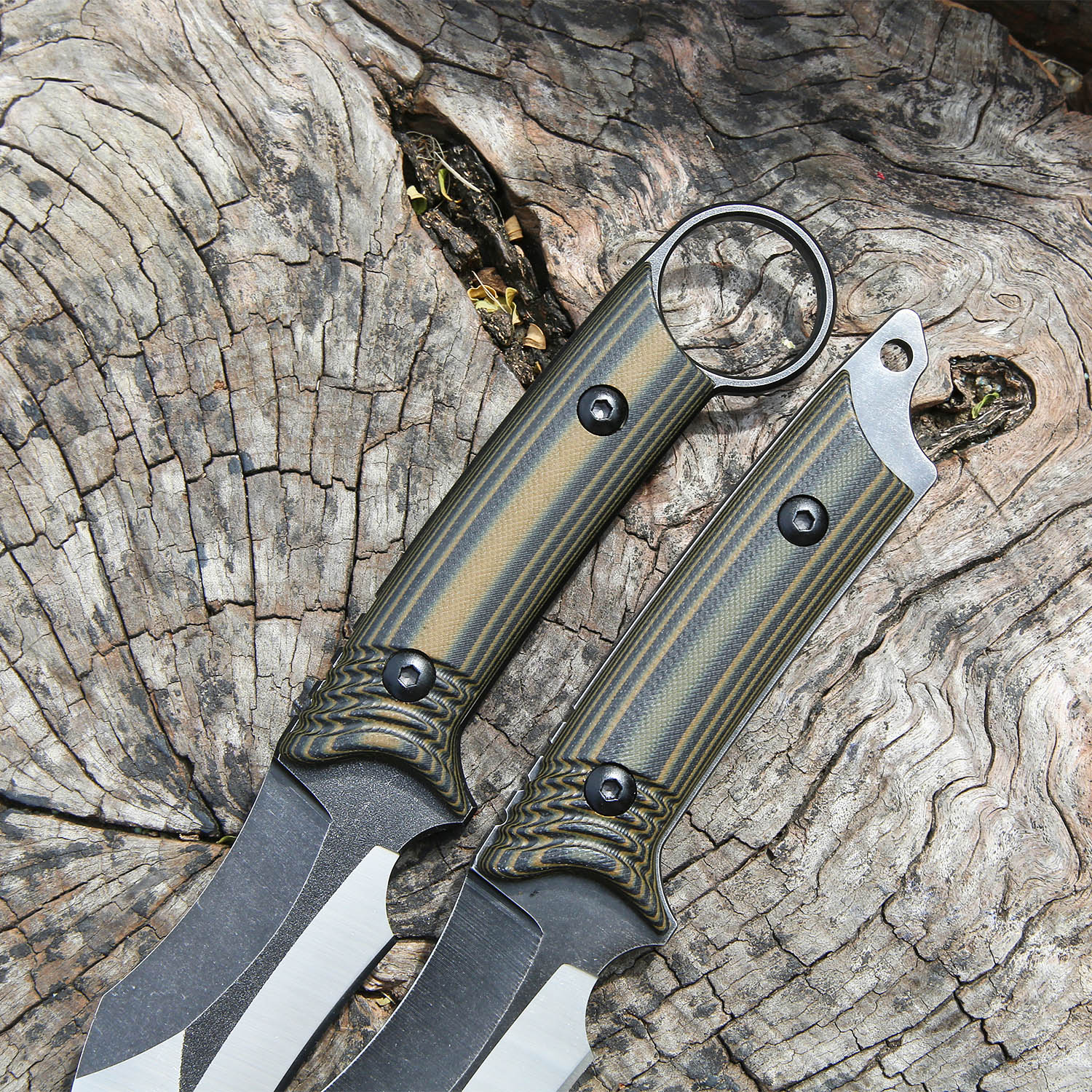 Camping Fixed Blade Knife D2 Steel Full Tang EDC Tool - Image 2