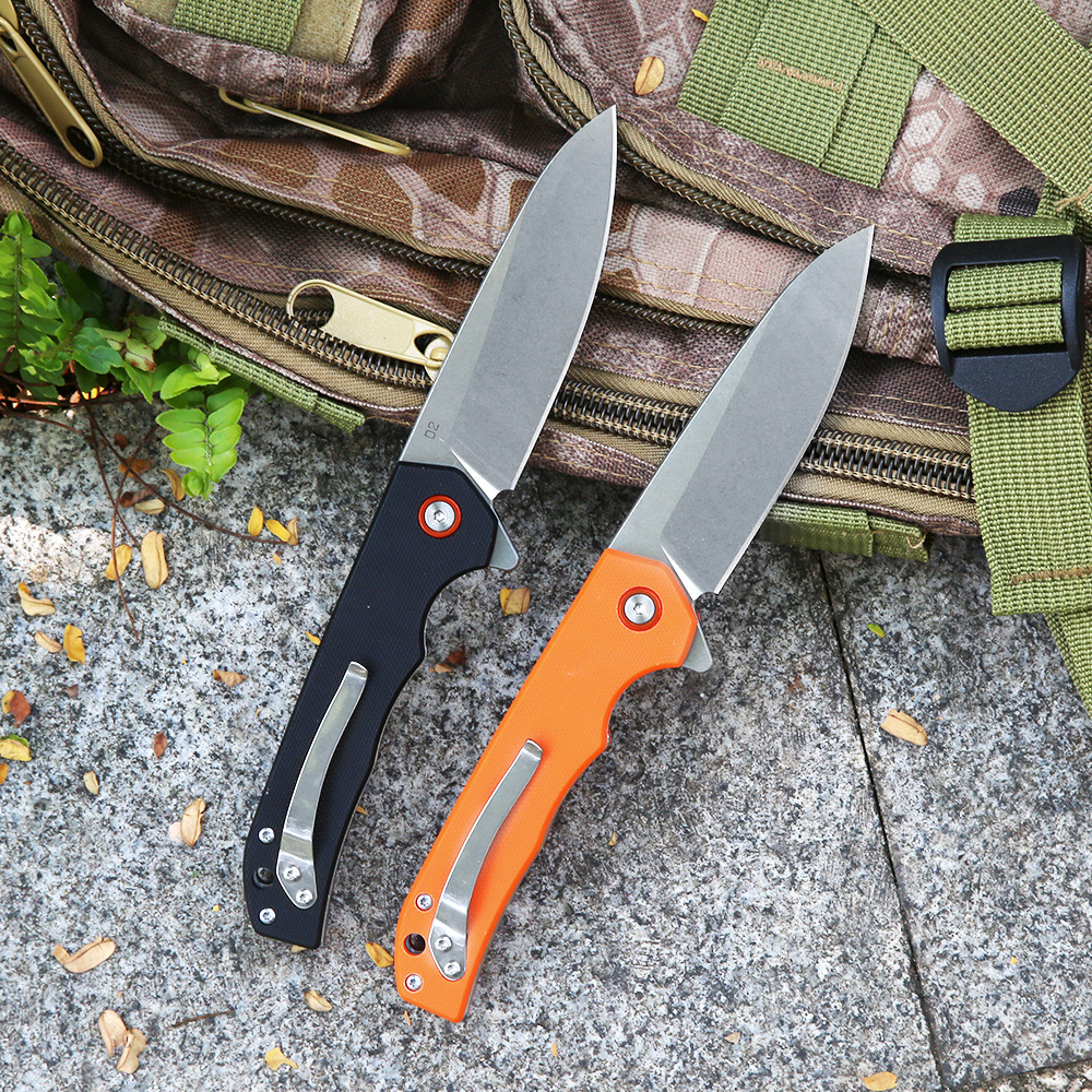 D2 Folding Pocket Knife for Outdoor Use and Everyday Carry - Image 2