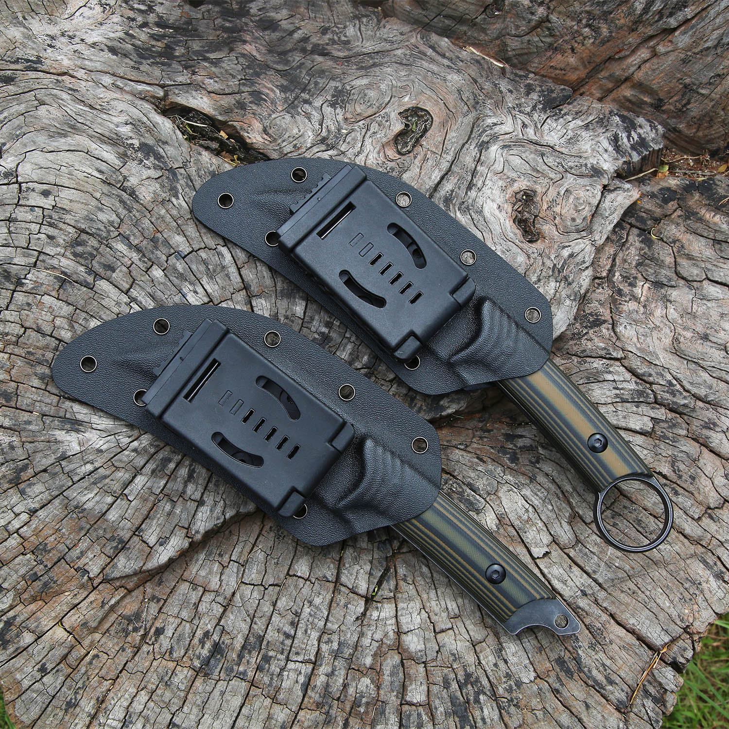 Camping Fixed Blade Knife D2 Steel Full Tang EDC Tool - Image 6